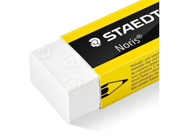 STAEDTLER Noris - Viskelær - 6.5 x 2.3 x 1.3 cm - svart, gul