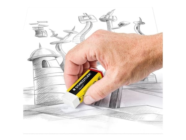 STAEDTLER Noris - Viskelær - 6.5 x 2.3 x 1.3 cm - svart, gul