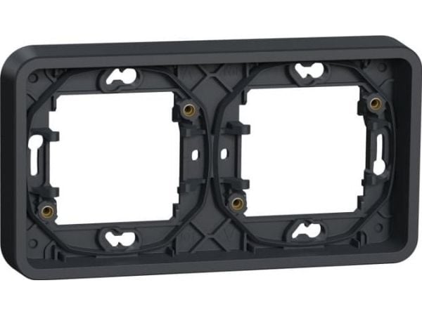 Schneider Electric Mureva Style Piilotettu jalusta 2x vaakasuora antrasiitti MUR34101 MUR34101