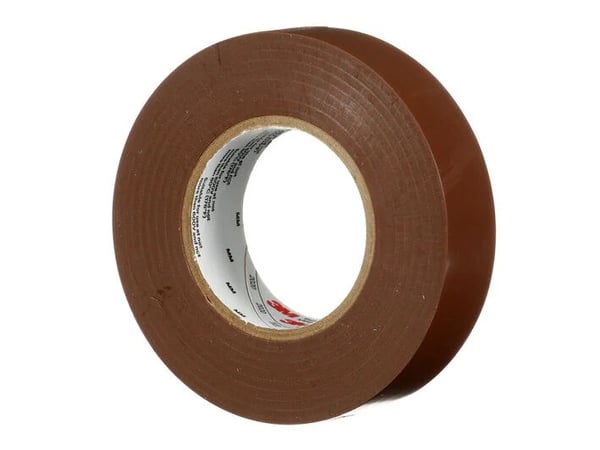 3M 165BR6E, 1 kpl, Ruskea, PVC-muovi, 600 V, Kupla, 25 m
