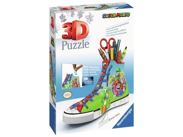 Ravensburger SNEAKER - SUPER MARIO - 3D, 108 stykker, 8 år