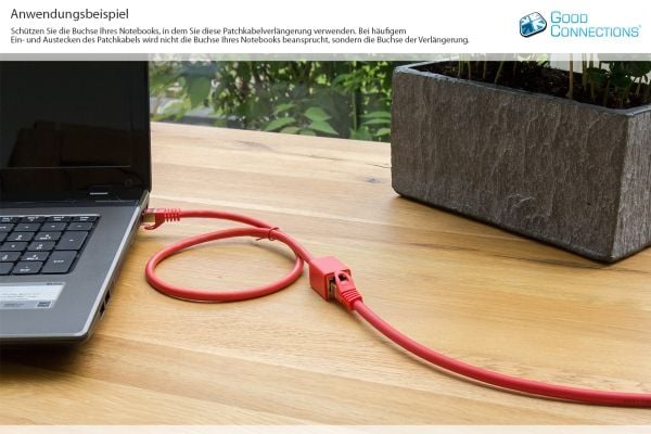 Alcasa 8063VR-100R, 10 m, Cat6, S/FTP (S-STP), RJ-45, RJ-45, Rød
