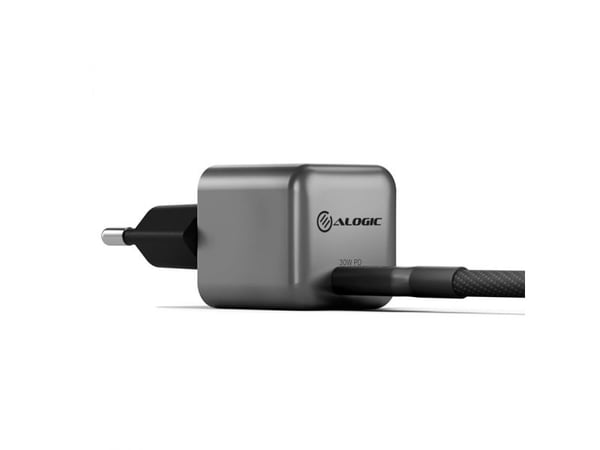 ALOGIC WCG1X30SGR-EU mobiililaitelaturi musta - harmaa sisätiloissa (WCG1X30SGR-EU)
