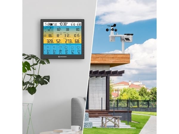 Bresser Optics 7003220, Sort, Høydemåler, Anemometer (vindhastighet), Inne Barometer, Inne hygrometer, Inne Termometer,..., Barometer, Hygrometer, ...
