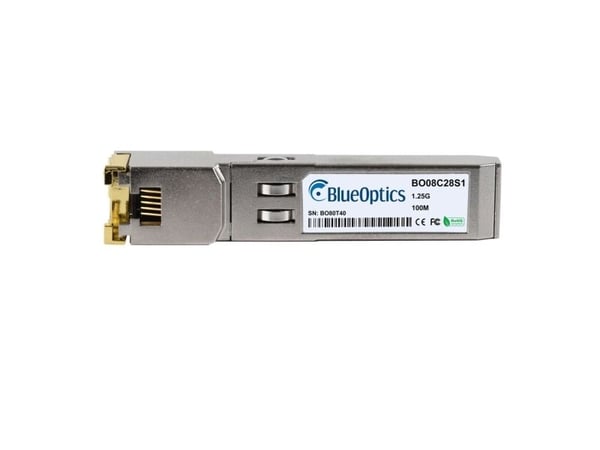 BlueOptics SFP-1000-CPTX-X1-BO, Fiber optisk, 1000 Mbit/s, SFP, 100 m, 1.25 Gigabit Ethernet, 1000BASE