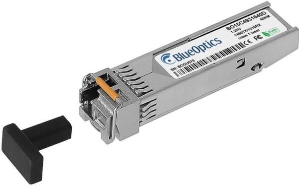 BlueOptics SFP-GIG-BX-D40-BO, Fiber optisk, 1250 Mbit/s, SFP, SFP, BX-D, 40000 m