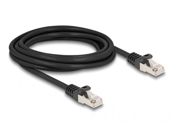 Delock - Nettverkskabel - RJ-50 (hann) til RJ-50 (hann) - 3 m - S/FTP - uten hindringer - svart