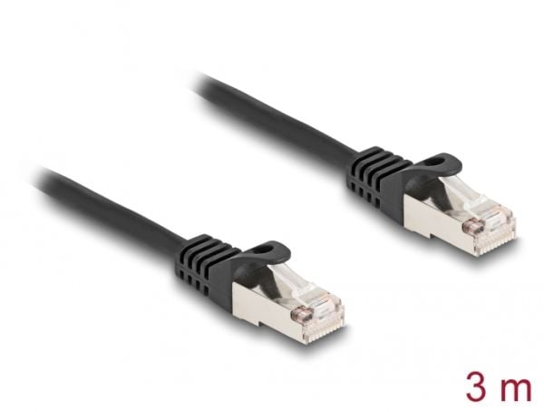 Delock - Nettverkskabel - RJ-50 (hann) til RJ-50 (hann) - 3 m - S/FTP - uten hindringer - svart