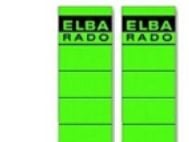 Elba Spine Label for Lever Arch Files 190 x 59 mm Green, Grön, 59 mm, 190 mm, 10 styck, 10 ark