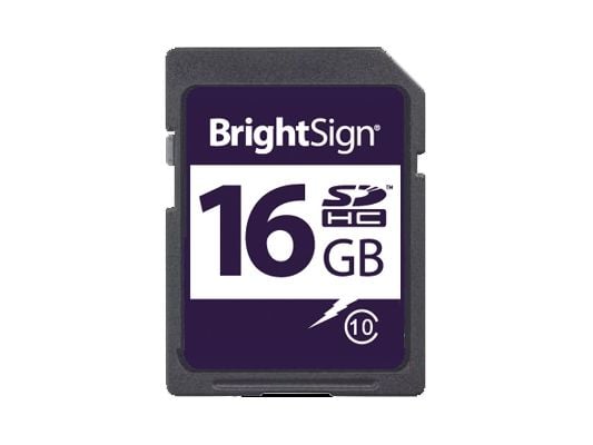 BrightSign 16 GB SDHC klasse 10 minnekort MLC klasse 10 (SDHC-16C10-1)