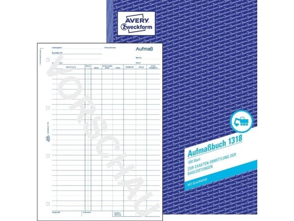 Avery Zweckform - Målebok - 100 ark - A4 (210 x 297 mm)