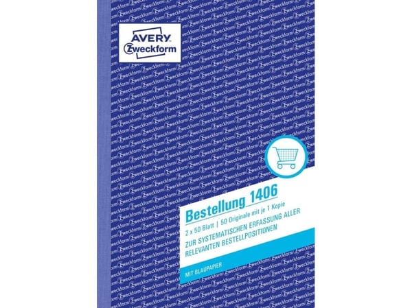 Avery Zweckform - Bestillingsskjema - 50 ark - A5 (148 x 210 mm) - dublett - karbonfri