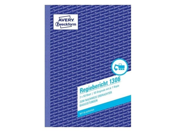 Avery Zweckform - Direktørrapport - 50 ark - A5 (148 x 210 mm) - dublett - karbonfri