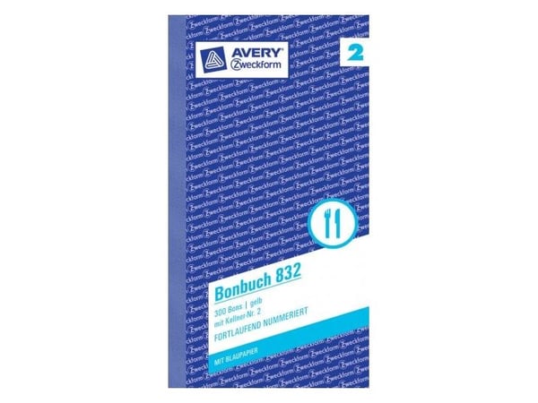 Avery 832, 300 styck, Gul