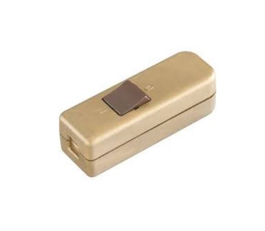 Bachmann 924.050, Vippströmställare, 1P, Guld, 250 V, 76 mm, 26 mm