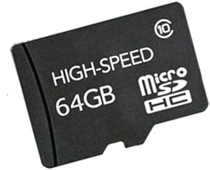 BrightSign SDHC-64C10-1(M), 64 GB, MicroSD, Klasse 10