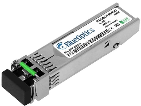 BlueOptics SFP-ZX-40-BO, Fiber optisk, 1250 Mbit/s, SFP, SFP, EX, 40000 m