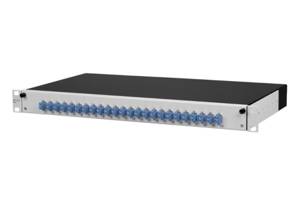 METZ CONNECT 1502697424-E, LC-D, Fiber, LCD, Sort, Grå, Metall, Rackmontering