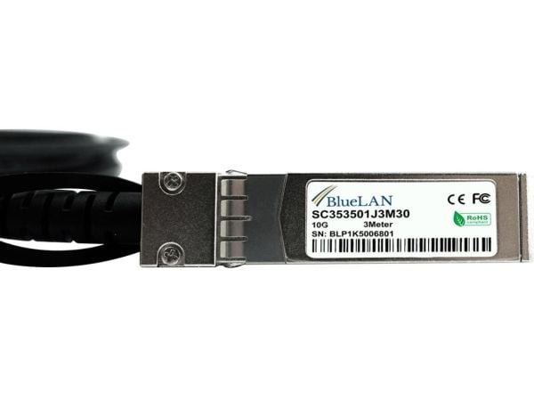 BlueOptics SFP-H10GB-CU4M, 5 m, SFP+, SFP+, Hankjønn/hankjønn