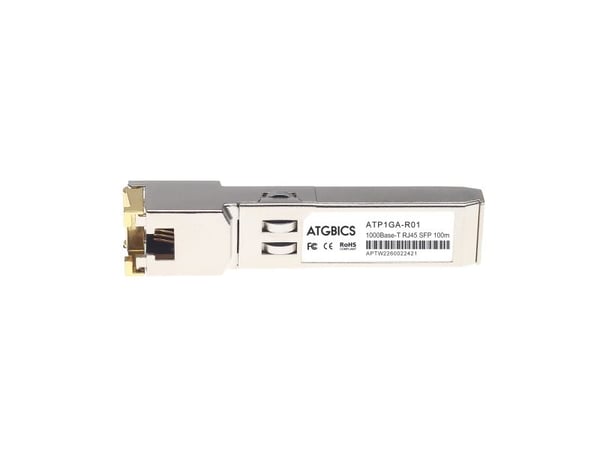 ATGBICS SFP-1G-T-C, Cobber, 1250 Mbps, SFP, TX, 100 m, Gigabit Ethernet