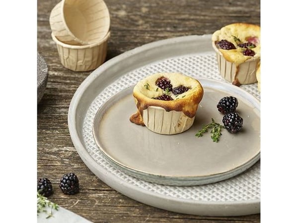 Papstar 87119, Muffinsform, Rund, 0,105 l, -40 °C, 180 °C, Brun