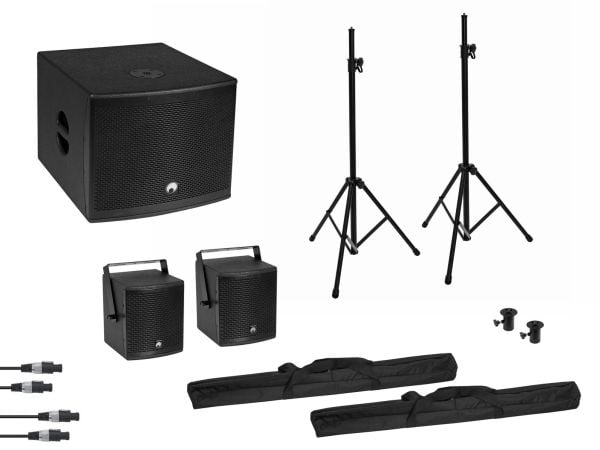 Omnitronic 20000836, Ledning & Trådløs, 800 W, 40 - 160 Hz, Svart