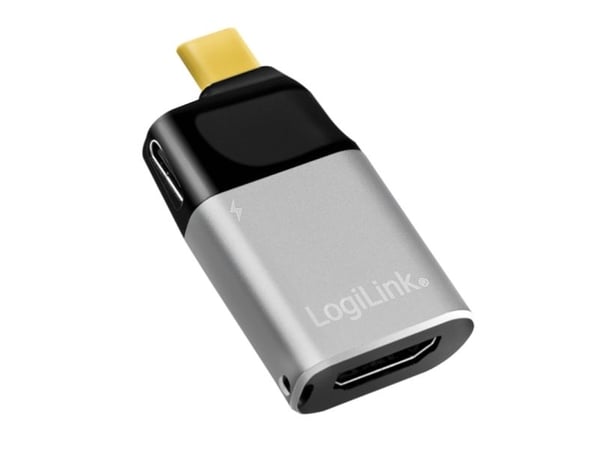 LogiLink CUA0203, USB Type-C, HDMI Typ A (standardi), Hankoppling, Honkoppling, Rak, Rak, Rak