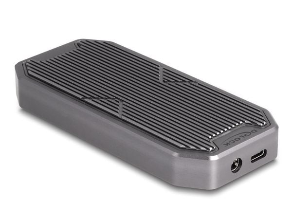 Delock - Drevkabinett - gaming, RGB LED illumination - M.2 - M.2 NVMe Card / PCIe (NVMe) - USB 3.2 (Gen 2x2) - grå