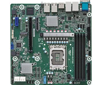 ASRock Rack W680D4U-2L2T/G5 - Hovedkort - micro ATX - LGA1700-sokkel - W680 Chipset - USB 3.2 Gen 1 - 2 x Gigabit LAN, 2 x 10 Gigabit LAN - innbygd...