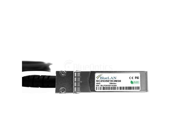 BlueOptics 747641101-BL, 1 m, QSFP, 4xSFP+, Hankjønn/hankjønn