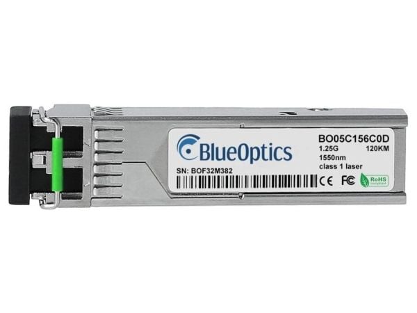 KTI Networks SFP-GLSD-90-A yhteensopiva BlueOptics© SFP-lähetin yhden moodin Gigabitin nopeaan tiedonsiirtoon valokuituverkoissa, joka tukee Gigabi...