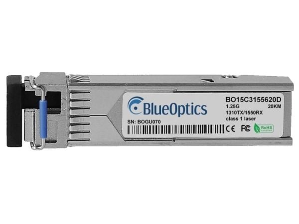 BlueOptics 943 974-002-BO, Fiber optisk, 1250 Mbit/s, SFP, LC (UPC), 9/125 µm, 20000 m