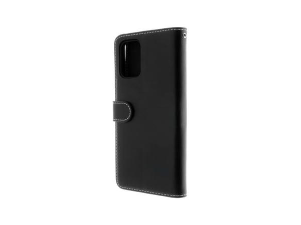 Insmat Exclusive - Lommebok for mobiltelefon - polyuretan, lær, bomull, termoplast-polyuretan (TPU), kartong+papir - svart - for Nokia G42 5G