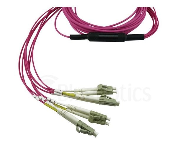 BlueOptics CBL-MPO12-4LC-OM4-1M-BO, 1 m, OM4, MPO, 4x LC