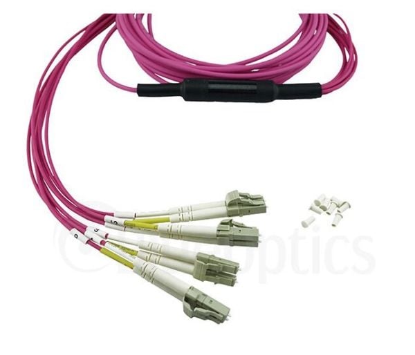 BlueOptics CBL-MPO12-4LC-OM4-1M-BO, 1 m, OM4, MPO, 4x LC