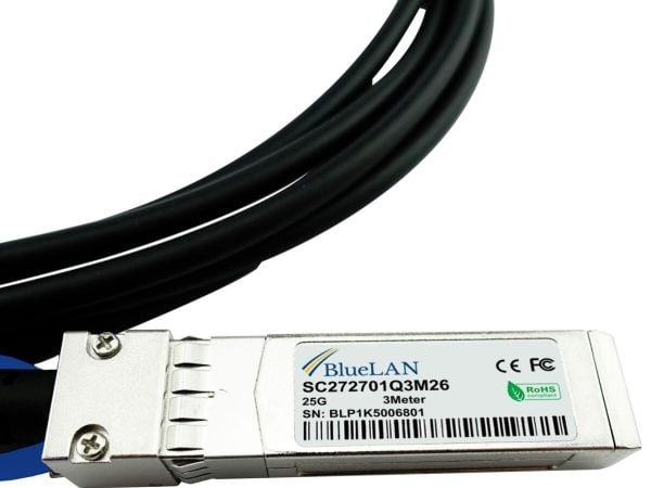 BlueOptics UACC-DAC-SFP28-1M-BL, 1 m, SFP28, SFP28, Hankjønn/hankjønn