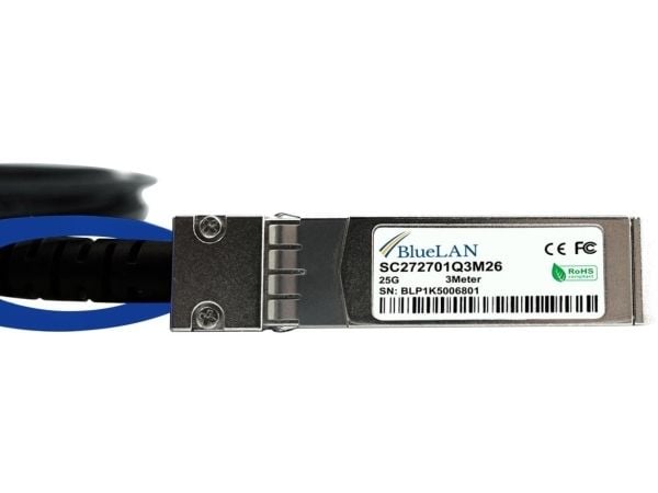 BlueOptics UACC-DAC-SFP28-1M-BL, 1 m, SFP28, SFP28, Hankjønn/hankjønn