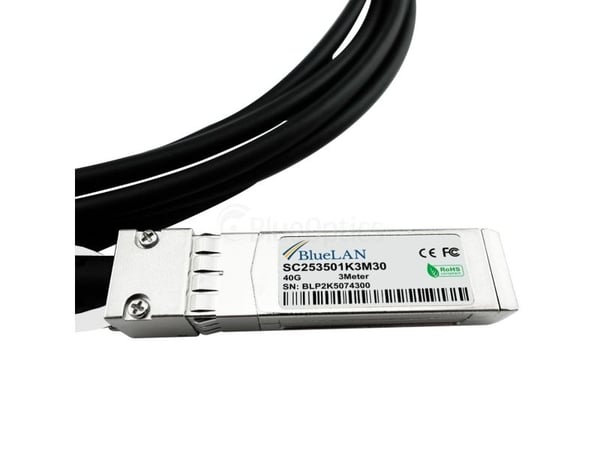 BlueOptics SFPPQSFP30-01-BL, 1 m, 4xSFP+, QSFP, Hankjønn/hankjønn