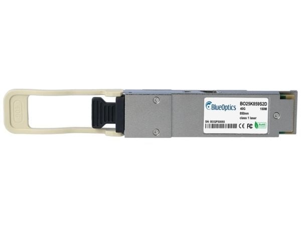 Evertz Scorpion QSFP10G-MM-A-kompatibel BlueOptics© QSFP transceiver for multimode 40 Gigabit høyhastighets dataoverføring i fiberoptiske nettverk....
