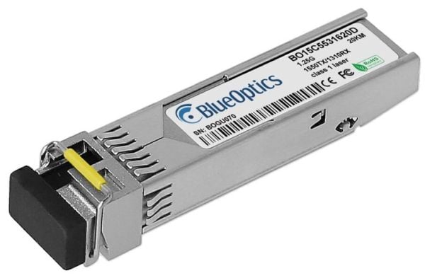 BlueOptics 942 207-002-BO, Fiber optisk, 1250 Mbit/s, SFP, LC (UPC), 9/125 µm, 20000 m