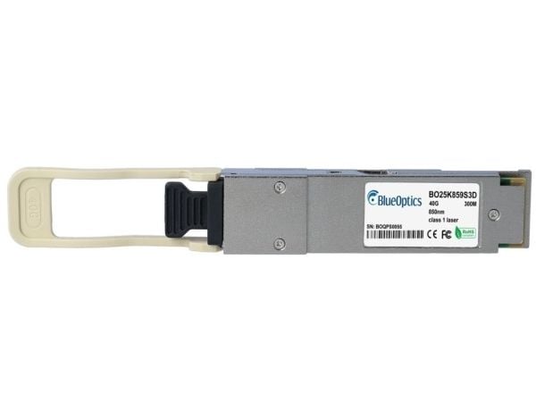 Extreme Networks AA1404006-E6 kompatibel BlueOptics© QSFP transceiver for multimode 40 Gigabit høyhastighets dataoverføring i fiberoptiske nettverk...