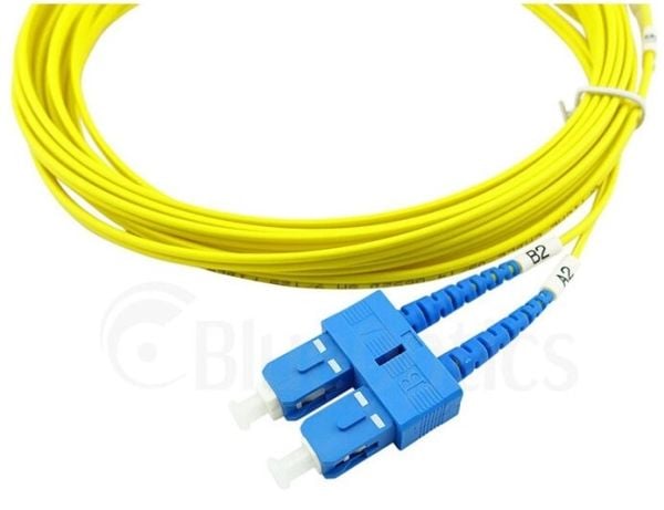 Kompatibel Corning 047202G512000002M BlueOptics Duplex fiberoptisk patchkabel, LC-UPC/SC-UPC beige, 2 meter, enkeltmodus, E9/125µm G.657.A1, inngan...