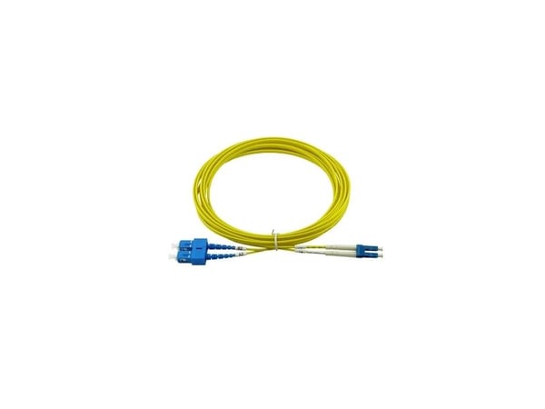 Kompatibel Cisco CAB-SMF-LC-SC-0.5 BlueOptics Dupleks fiberoptisk patchkabel, LC-UPC/SC-UPC beige, 0,5 meter, enkeltmodus, E9/125µm G.657.A1, innga...