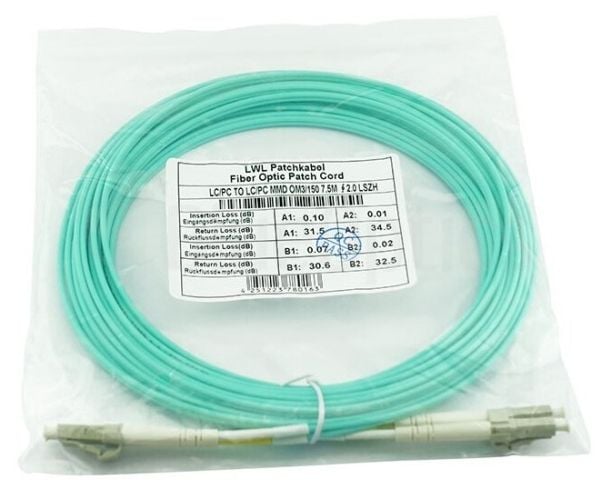 BlueOptics 050502K512000005M, 5 m, LC/APC, OM3, 2x LC, 2x LC