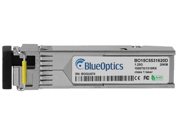 BlueOptics 3HE00868CB-BO, Fiber optisk, 1250 Mbit/s, SFP, LC (UPC), 9/125 µm, 20000 m