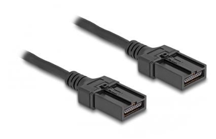 Delock - High Speed - HDMI-kabel - HDMI Type E (Automotive) hann låsing til HDMI Type E (Automotive) hann låsing - 3 m - dobbeltisolert - svart - s...
