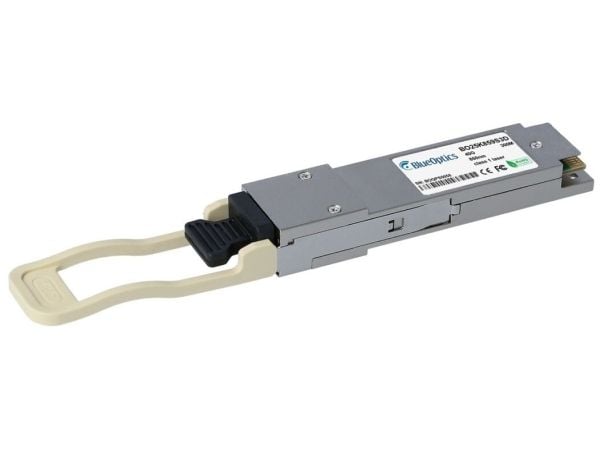 Dell RT3WM-kompatibel BlueOptics© QSFP transceiver for multimode 40 Gigabit høyhastighets dataoverføring i fiberoptiske nettverk, med støtte for 40...