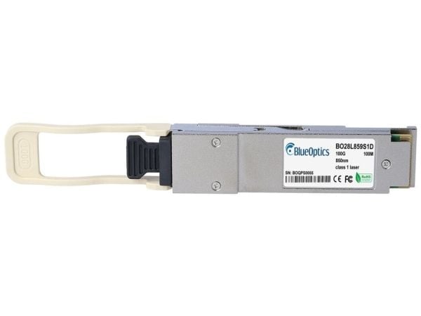 Niagara Networks N-QSFP28-SR4-kompatibel BlueOptics© QSFP28-transceiver for multimode 100 Gigabit høyhastighets dataoverføring i fiberoptiske nettv...