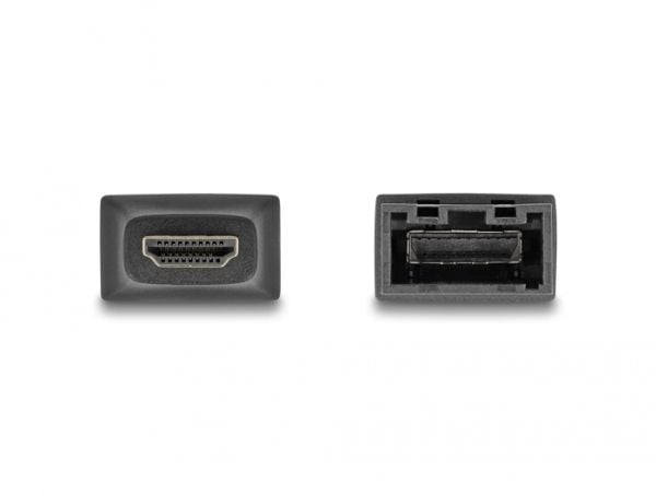 Delock - High Speed - HDMI-sovitin - HDMI uros HDMI Type E (Automotive) naaraslukitukseen - kaksoissuojattu - musta - 4K60 Hz (3840 x 2160) -tuki