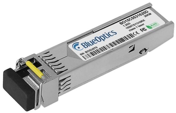 BlueOptics MG-1000PD1I-BO, Fiber optisk, 1000 Mbit/s, SFP, LC, 20000 m, 1550 nm